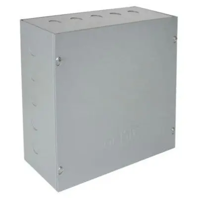 Orbit Industries 12124-50 Nema Type 1 Screw Cover Enclosure 12X12X4 W/ 1/2 Ko