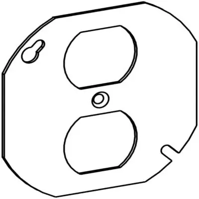 Orbit Industries 4RC-DR 4 Inch Octagon Cover For Duplex