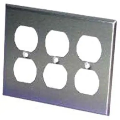 ORBIT INDUSTRIES OS83 3-G Stainless Cover - Duplex Receptacle