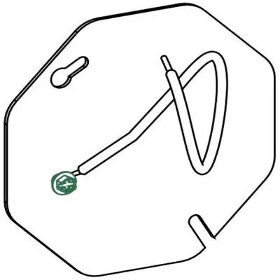 Orbit Industries CB-B-PT 4 Inch Octagonal Concrete Box Blank Cover With 12 Inch Pigtail