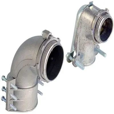 Orbit Industries OF6470 Zinc 90D Angle Flex Squeeze Conn 4 Inch