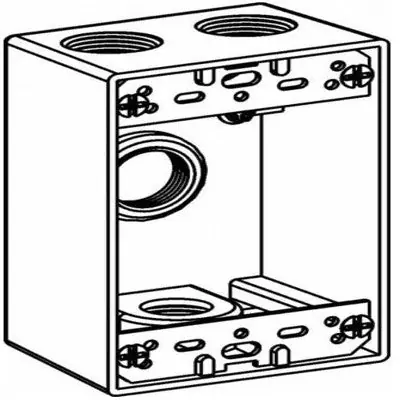 ORBIT INDUSTRIES 1B50-4-BR 1-G W/P Box 4 1/2 Hubs 2 Deep