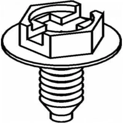 Orbit Industries GS-1032 Green Ground Screw 10-32 X 3/8
