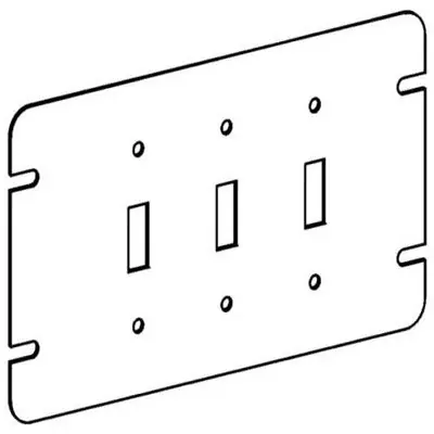 Orbit Industries 4M3-TS 3-Gang Switch Box Cover Power Replacement MPN