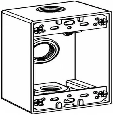ORBIT INDUSTRIES 1B75-3-W 1-G W/P Box 3 3/4 Hubs 2 Deep