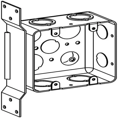 ORBIT INDUSTRIES DHB-2-FB 2-G Drawn Handy Box + Flt Brkt 2-1/8 Dp