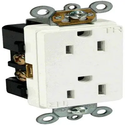 Orbit Industries CDR15-TR-SW 15A 125V Decor Receptacle Commercial Grade Tamper Resistant White