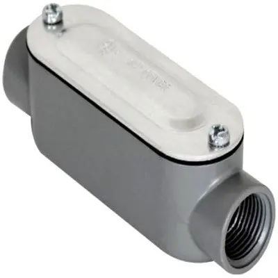 ORBIT INDUSTRIES C-100AS Type C Al Threaded Conduit Body 1inch Stamped Al Cvr+Gasket