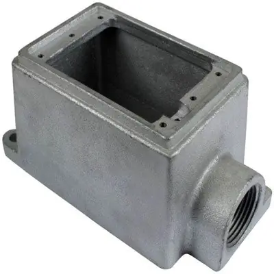 ORBIT INDUSTRIES 1MFD-50 1G Cast Device Box 2.7 Deep-Dead End Malleable Iron 1/2