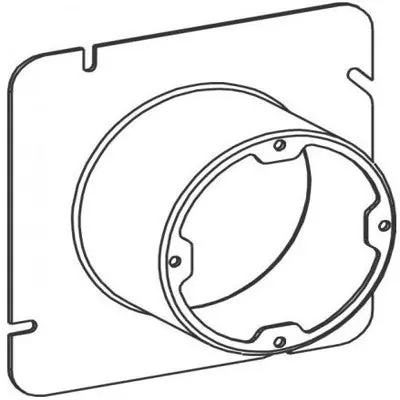 Orbit Industries 53200X 5S 2 Raised Steel Plaster Ring Dual Dir.