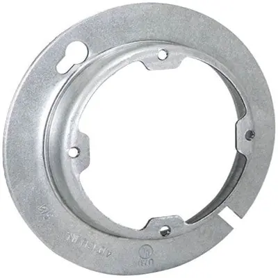 Orbit Industries 4R150X 4 inch Octagonal Box Steel Cover 1-1/2 inch Raised Opening Dual Direction