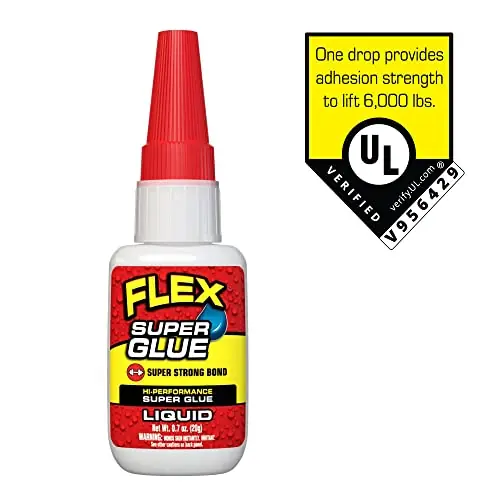 Flex Seal SGLIQB20 Super Glue Liquid, 20 gram bottle, 5-pack