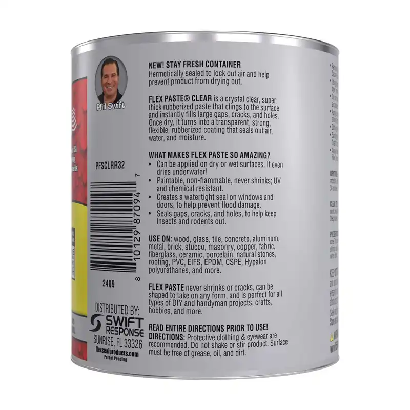 Flex Seal PFSCLRR32 Flex Paste 26-fl oz