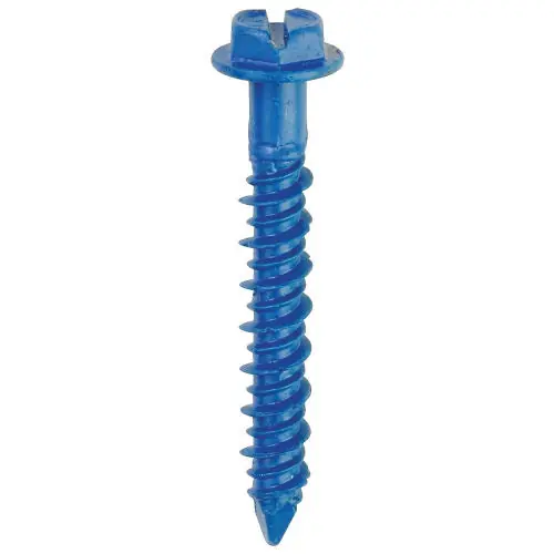 Barton Bolt Supply 36114HB Tapcon Concrete and Masonry Screws, 3/16 in x 1-1/4 in With Drill Bit, 100/Pk