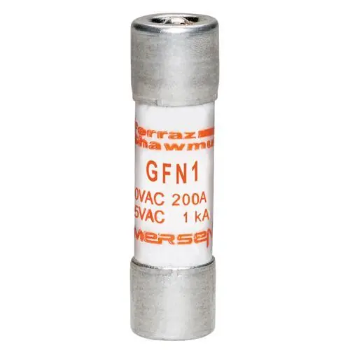 Mersen GFN1 Fuse GFN - Midget - Time-Delay 250VAC 1A Ferrule Visual Indicator