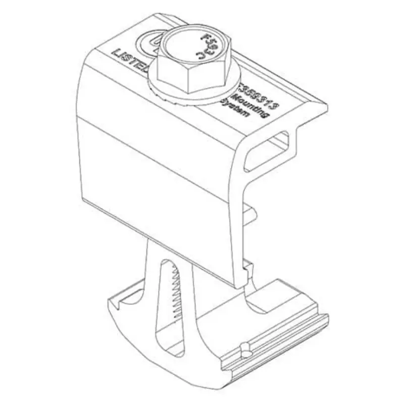 Snaprack 242-02073 Ultra Rail End Clamp