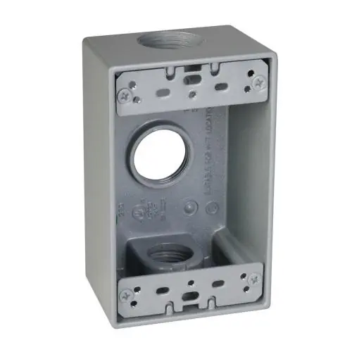Hubbell Electric SB375S Taymac Weatherproof Outlet Box 18.3 cu-in