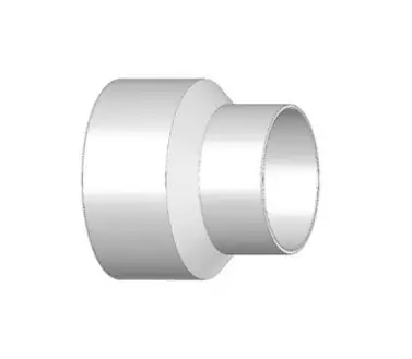 Stan Roberts P654 Concentric Reducer Coupling 4 x 3 in Nominal Sewer Hub End Style