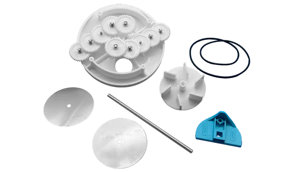 Pentair 230069 2 inches Low Profile 6-Port T-Valve Rebuild Gear Kit replacement 582928