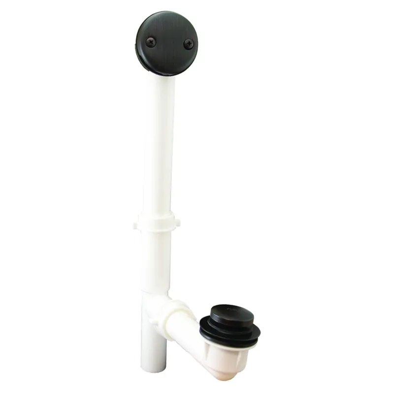 Jones Stephens P3752WB PlumBest Toe Touch PVC Tubular Bath Waste Kit