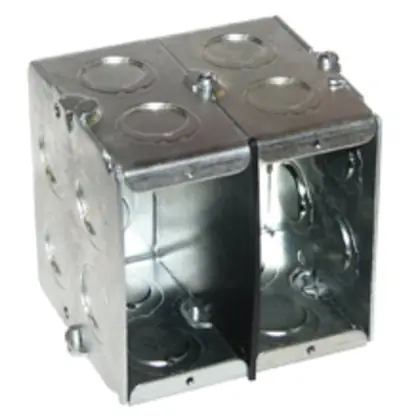 Crouse Hinds TP684 Steel Screw-On Mount 3-Gang Masonry Box 5-9/16-Inch x 3-3/4-Inch x 2-1/2Inch