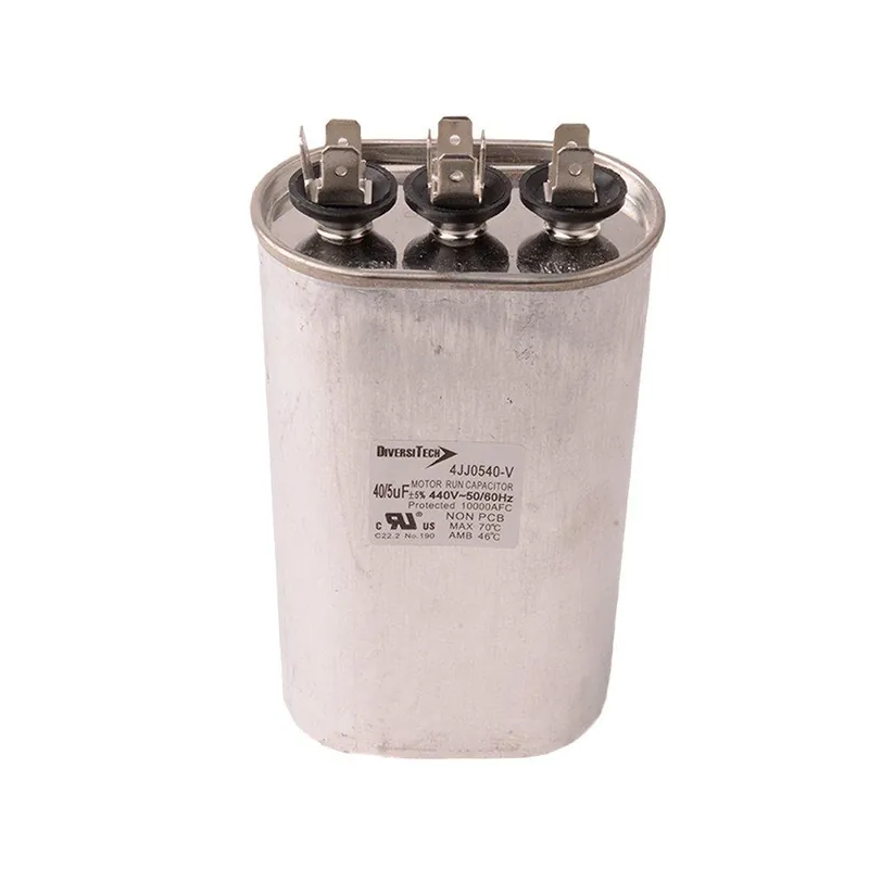 Diversitech 4JJ0545 Motor Run Capacitor, 440V, Oval, 45+5µF