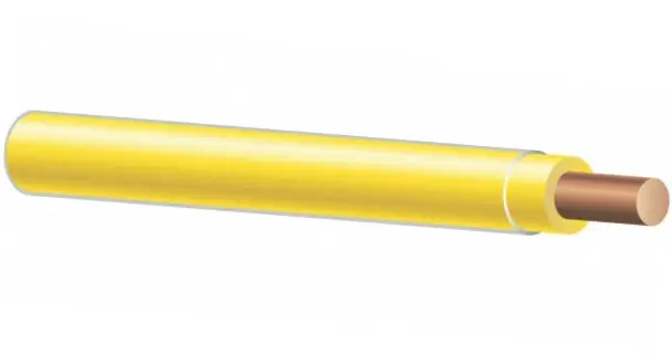 Encore Wire 105100506060 18 AWG Solid Yellow TFN Wire 500 feet Reel
