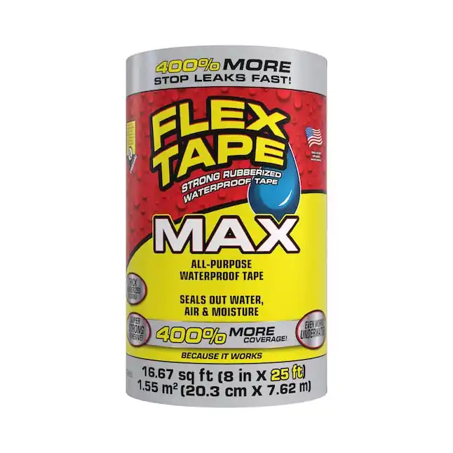 Flex Seal TFSMAXCLR08 Flex Tape Clear Max 8In X 25Ft Tape