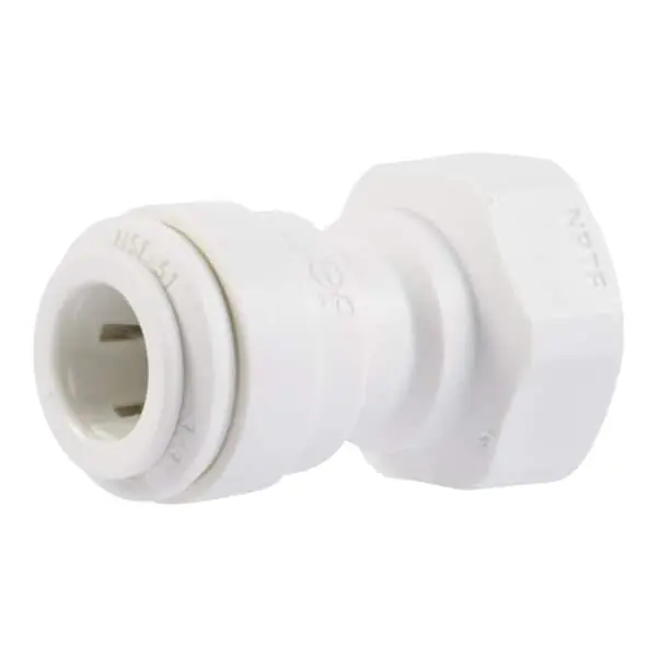 John Guest PP010823W-US Male Connector Fitting 1/4 in. OD x 3/8 in. NPTF (10-Pack)