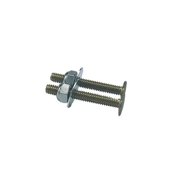 Wal-Rich 1343012 5/16 inches X 2 1/4 inches Brass Flange Bolts (Pair)