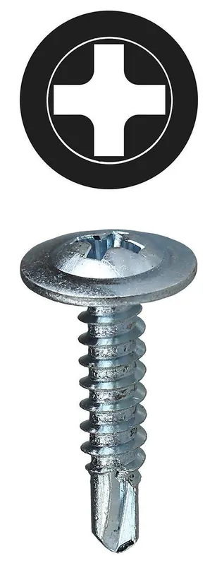 Lh Dottie TEKWT812 Wafer Head Self Drilling Screw #8 x 1/2 IN