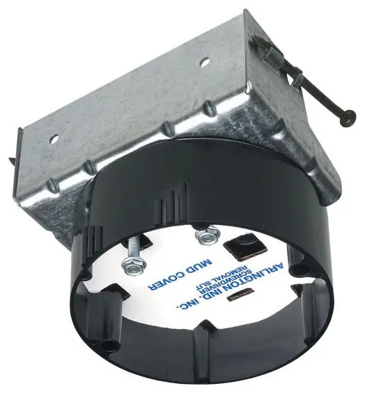 Arlington Industries FB417S Nail on Fan and Fixture box with steel bracket 20 cu.