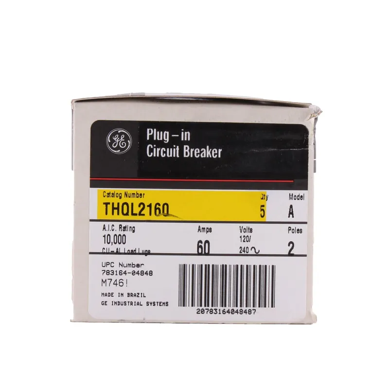 Ge THQL2160 THQL 60A Double-Pole Standard Trip Circuit Breaker