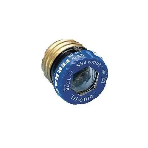 Mersen GSL15 Plug, Time Delay, Low Voltage UL/CSA Fuse, 15 Amps