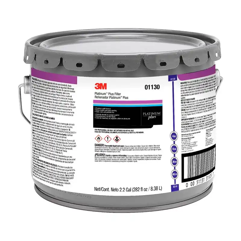3M 7100142876 Platinum Plus Filler 01130, 3 Gallon