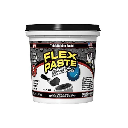Flex Seal PFSBLKR32 Flex Paste 3 lb Tub