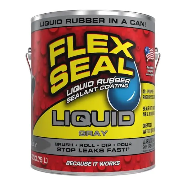 Flex Seal US855GRY01-2 Rubber Sealant Gray 1 gal Can