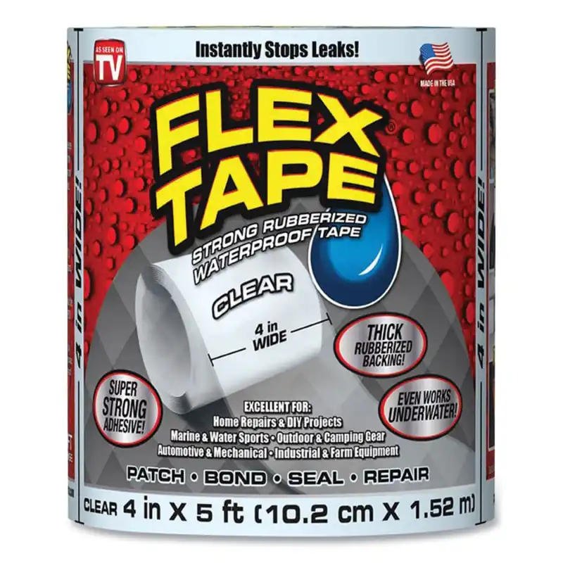 Flex Seal TFSCLRR0405 Repair Tape 4 inches x 5 ft