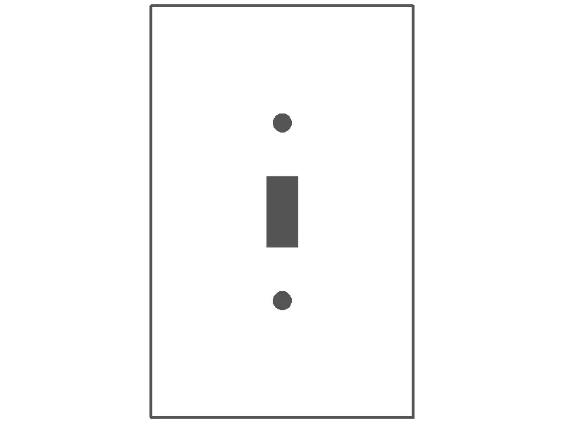 Mulberry Metal Products 97871 Jumbo/Oversize Wallplate 1 Gang 5-1/2 in H x 3-1/2 in W