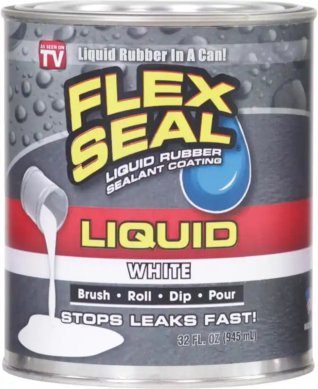 Flex Seal LFSWHTR32 1 Qt. Liquid Rubber Sealant