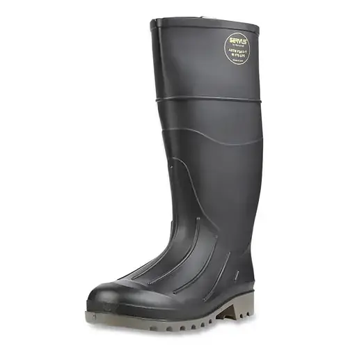Servus 18801-090 16 inches Black Steel Toe Safety Knee Boot W/Deep Angl