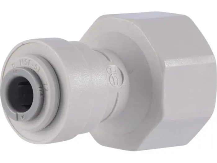 John Guest CI320814S-US Acetal Gray Faucet Connector 1/4 in. 1/2 in. BSPP