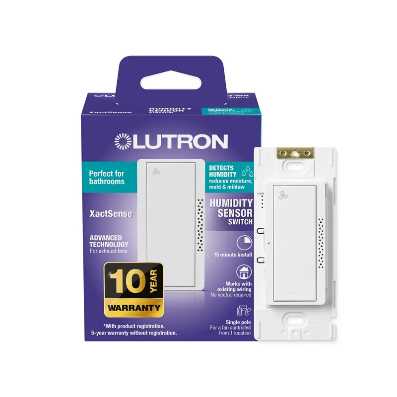 Lutron MS-HS3-WH Humidity Sensor Switch
