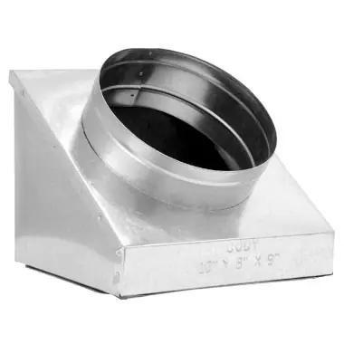 Cody 645R6664 Insulated Slant Top Register Box With Flange 6 in L x 6 in W
