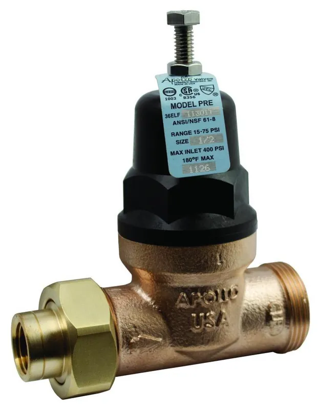 Apollo Valves 36ELF12501X 36ELF Series 1 in. Bronze Double Union PEX Pressure Reducing Valve