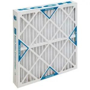 Koch Filter 102-700-050 Multi-Pleat XL8-SC Fiber MERV 8 Extended Surface Standard Capacity Pleated Panel Filter 25 x 25 x 2 in.