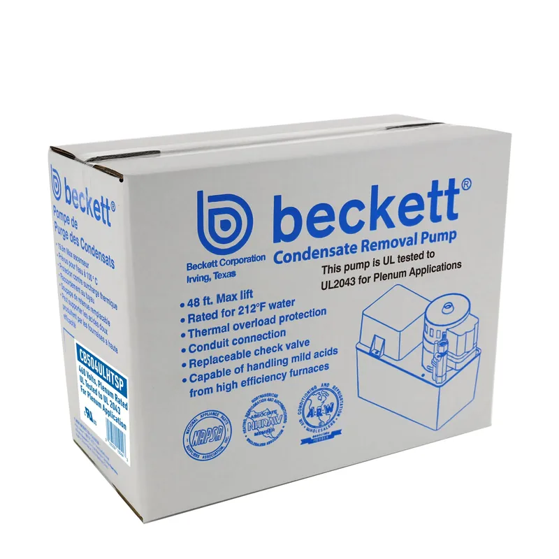 Beckett CB504ULHTSP Large Plenum Rated Condensate Pump 460V