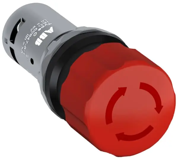 Abb CE3T-10R-11 Compact Emergency Stop Twist Release Pushbutton 1 NO and 1 NC