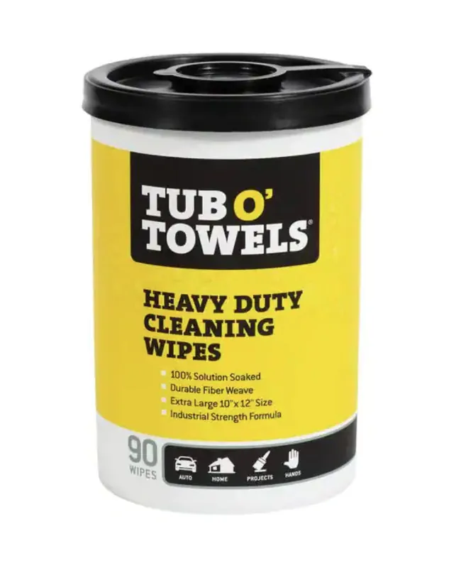 Jb Industries TW90 Tub-O Towels Multi Purpose Wipes (90 Towel canister)
