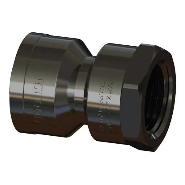 Uponor TF4577575 TotalFit Adapter, 3/4 in Nominal, Push-to-Connect x FNPT End Style, Engineered Polymer